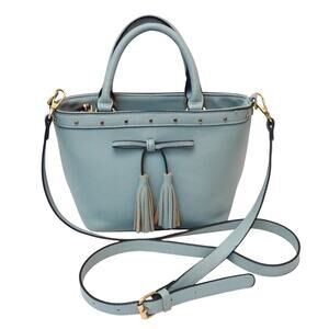 Isabelle Light Blue Bucket Bag Crossbody Purse